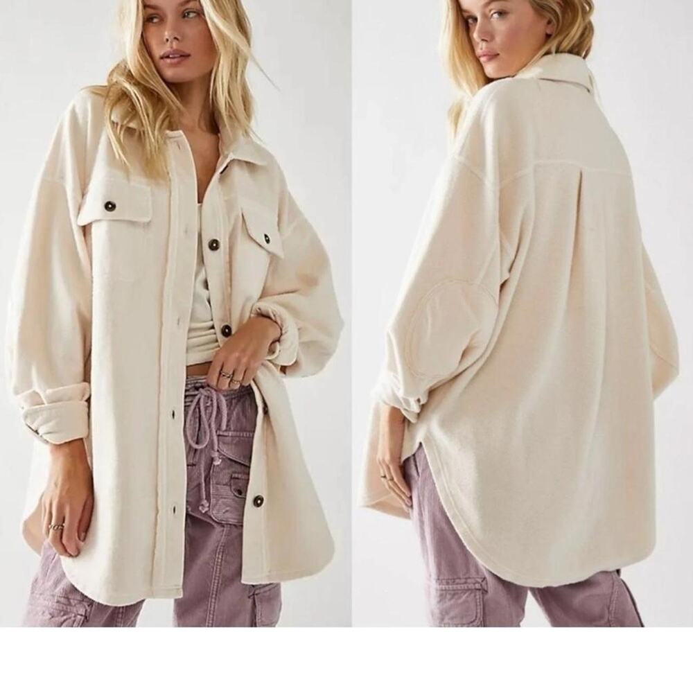 Free people rubycream button up jacket